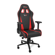 Red leather Pro XL gaming chair front angle