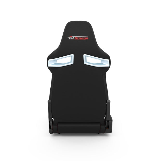 RS9 Black leather racing seat rear angle