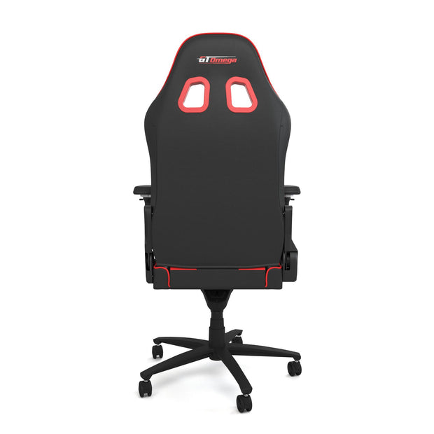 Red leather Pro XL gaming chair rear