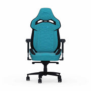 Teal Fabric Zephyr gaming chair front