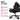 PRO Series Gen 2 gaming chair headrest and lumbar cushions – jet-black fabric