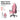 PRO Series Gen 2 rose-pink fabric gaming chair in a gaming setup