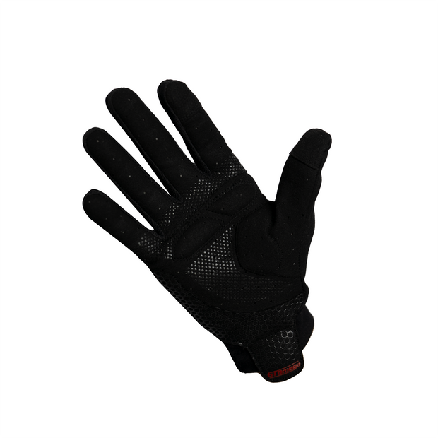 PRESA Sim Racing Gloves palm showing ventilation holes, grip and strategic padding