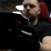 PRESA Sim Racing Gloves being used while racing