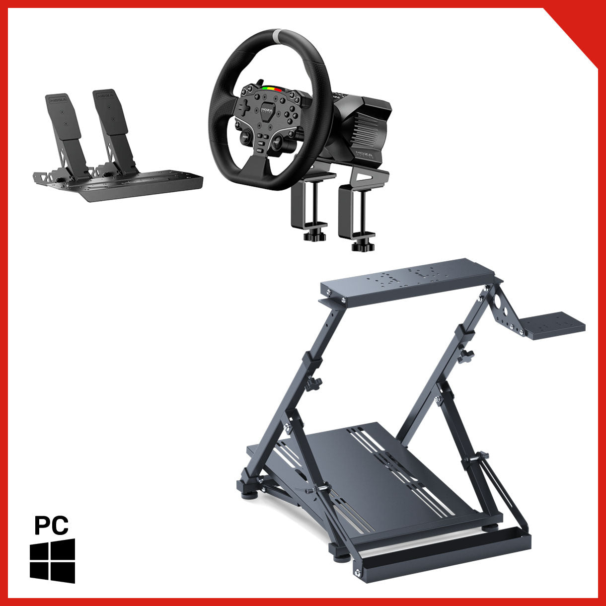Pro Wheel stand x Moza R3 Bundle for PC Only