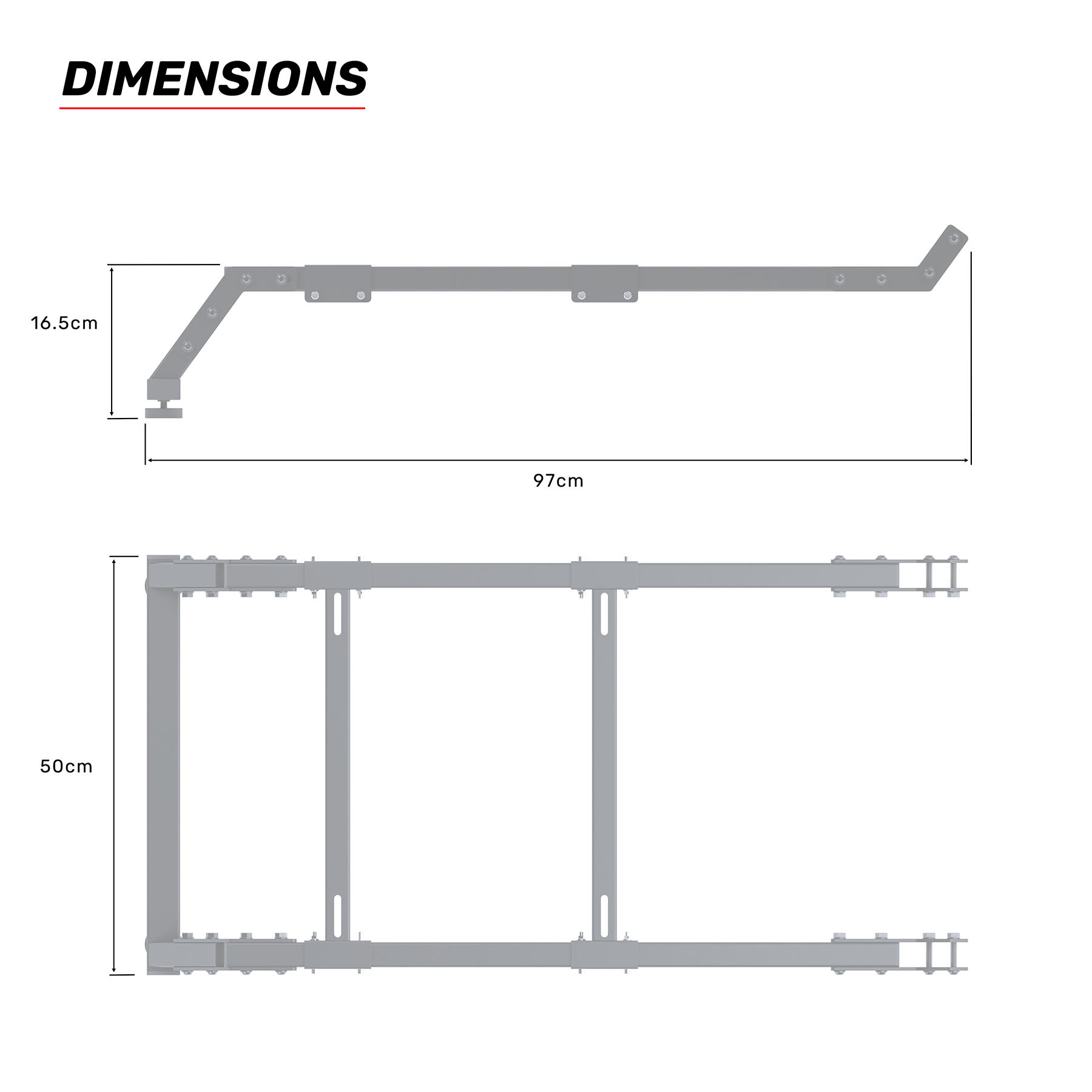 DD-X Rear Seat Frame for Sim Racing GT Omega - Main Image
