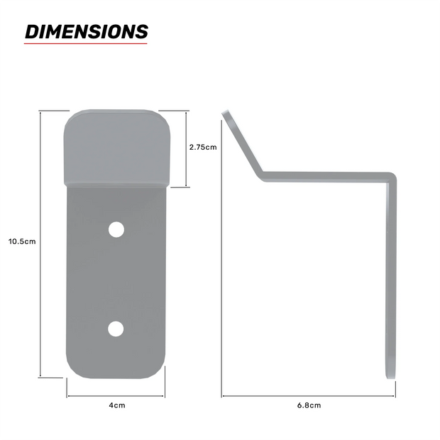 PRIME Headset Holder dimensions