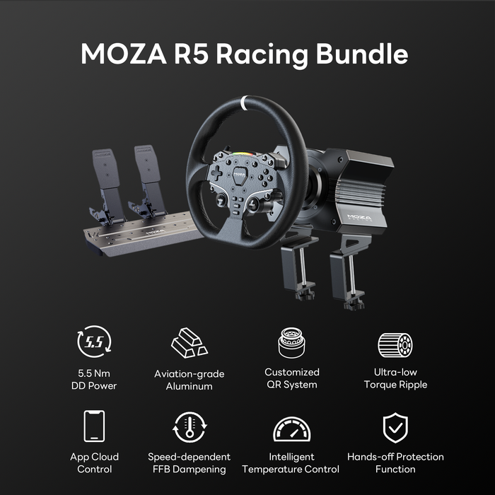 MOZA R5 SPRINT Sim Racing Bundle