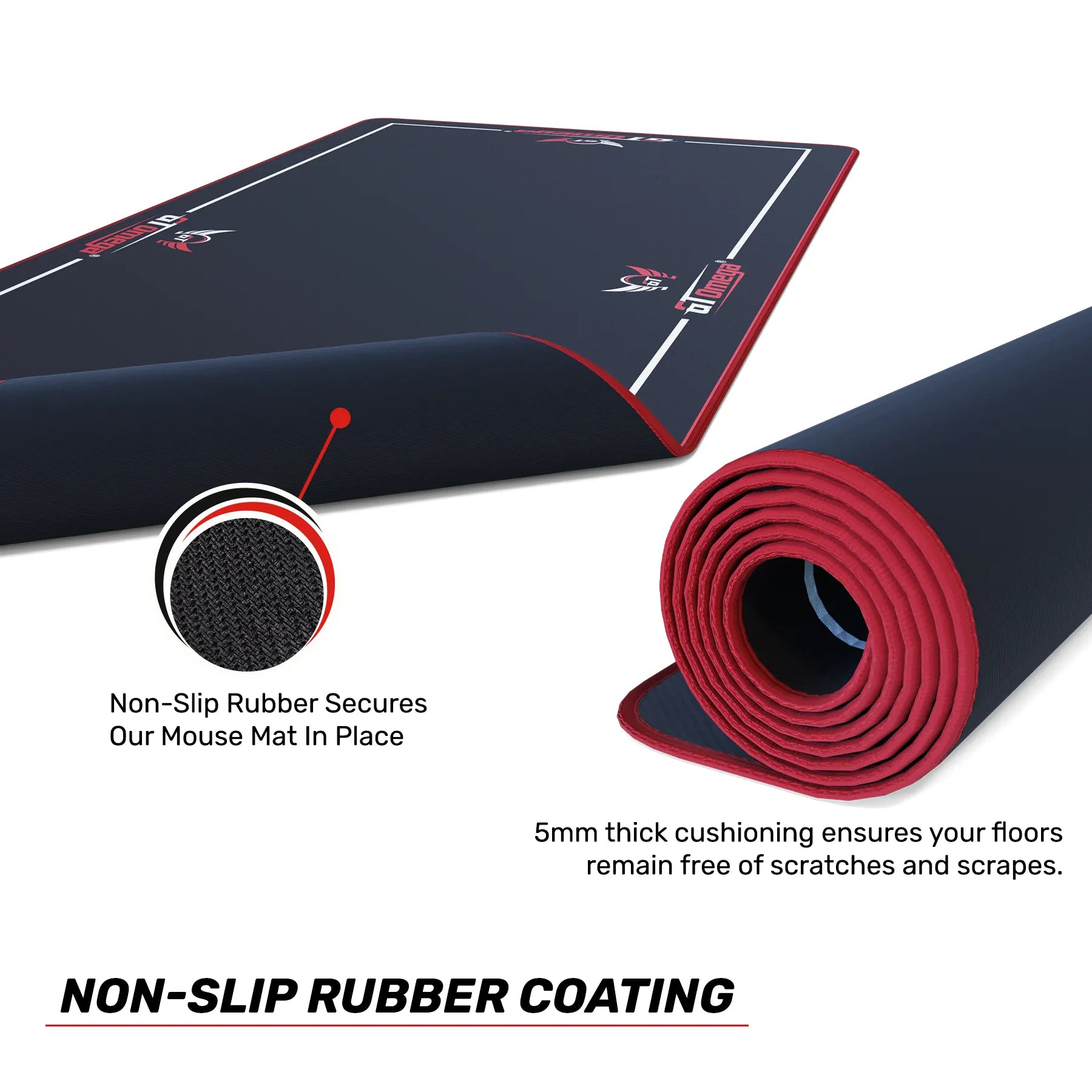 Simulator Floor Mat Black Sim Racing Mat GT Omega GT Omega UK