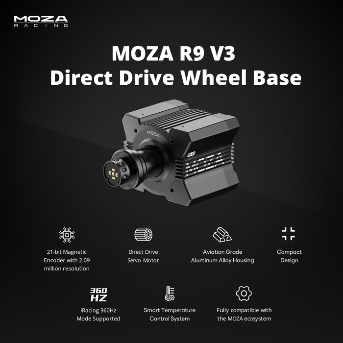 MOZA R9 V3 CS V2P Sim Racing Bundle | SR-P