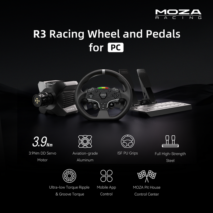 MOZA R3 PC Wheel Stand Bundle