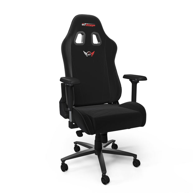 Black Fabric Pro XL gaming chair front angle