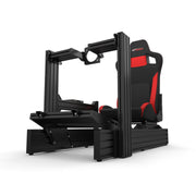 GT Omega Prime Cockpit with sim wheel base and RS6 front angle view