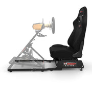 Apex Rear Seat Frame with XL RS Racing Seat Mounted to an Apex Wheel Stand Side View
