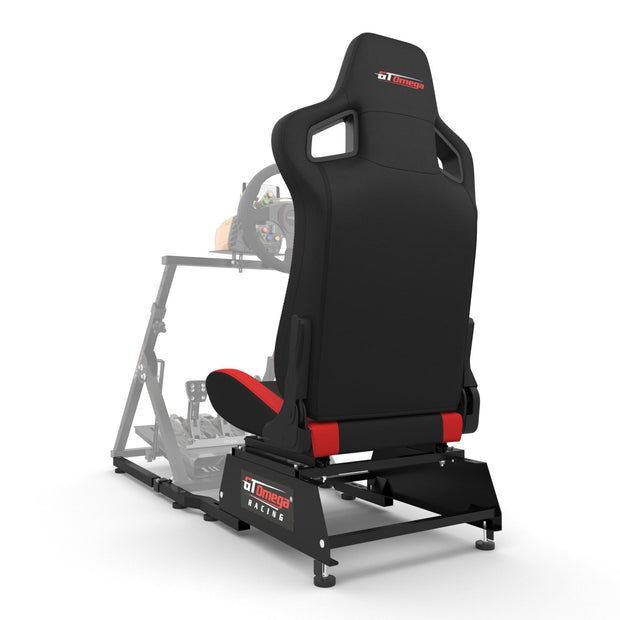 Apex Rear Seat Frame with RS6 Racing Seat Mounted to an Apex Wheel Stand Rear Angle View