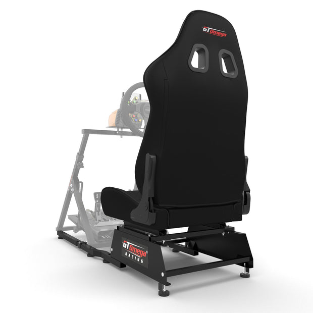 Apex Rear Seat Frame with XL RS Racing Seat Mounted to an Apex Wheel Stand Rear Angle View