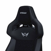 Close up of Carbon Zephyr gaming chair headrest