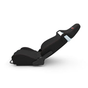 RS9 Black leather racing seat reclined