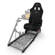 Apex Rear Seat Frame with XL RS Racing Seat Mounted to an Apex Wheel Stand Front Angle View