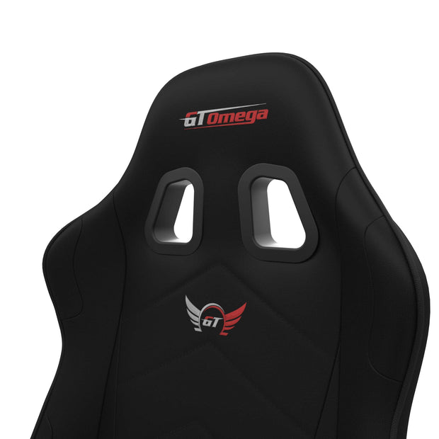 close up of Black Leather XL RS headrest