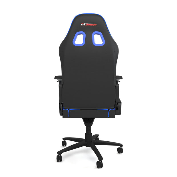 Blue leather Pro XL gaming chair rear