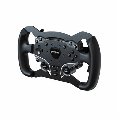 MOZA Racing ES formula Rim attached to ES Steering wheel front angle