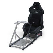 Apex Rear Seat Frame with Carbon RS12 Racing Seat Mounted to an Apex Wheel Stand Front Angle View 2