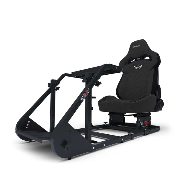 ART Simulator Cockpit with Black RS12 Racing Seat front angle view