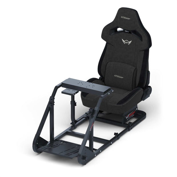 ART Simulator Cockpit with Black RS12 Racing Seat High front angle view