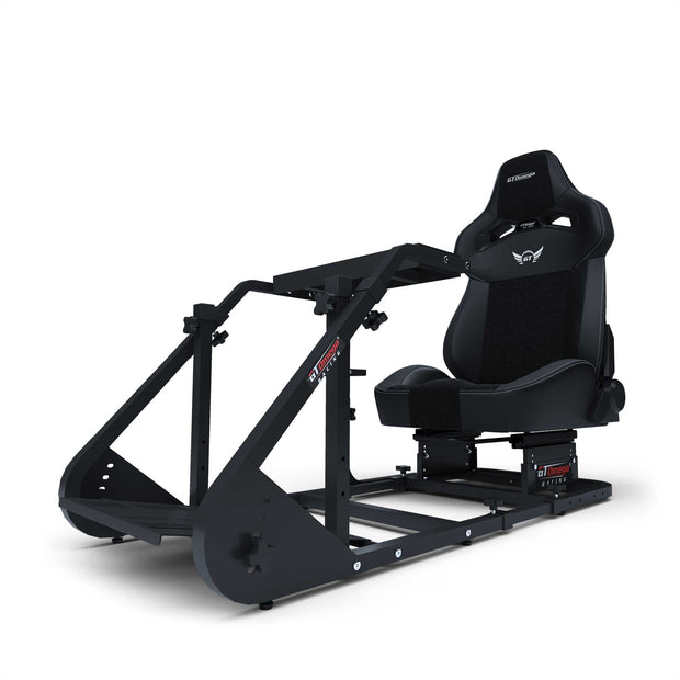 ART Simulator Cockpit with Carbon RS12 Racing Seat front angle view