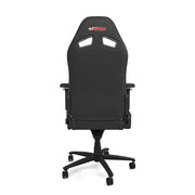 Black Elite Gaming chair front rear view