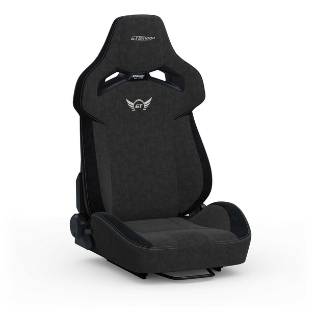 Black Fabric RS12 Racing Seat front angle