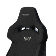 close up of Black Fabric RS12 Racing Seat headrest