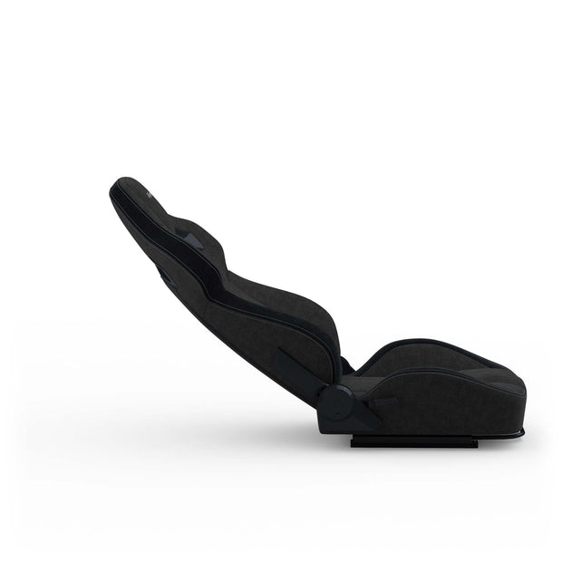 Black Fabric RS12 Racing Seat reclined