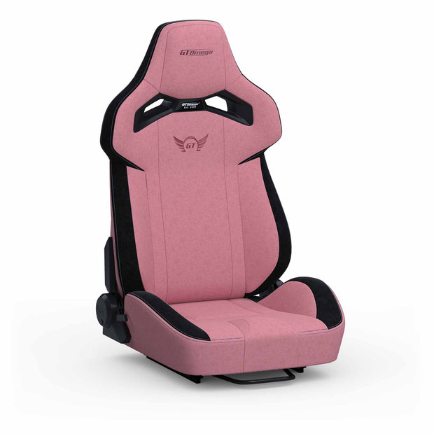 Pink Fabric RS12 Racing Seat front angle