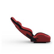Red Fabric RS12 Racing Seat reclined