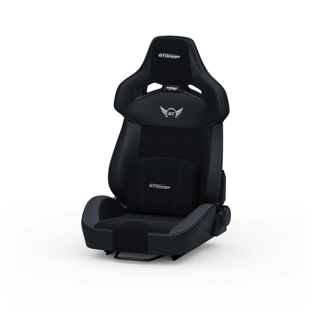 Carbon RS12 Racing Seat with lumbar cushion front angle
