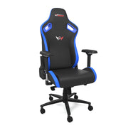 Blue Leather SPORT Series Gaming Chair front angle