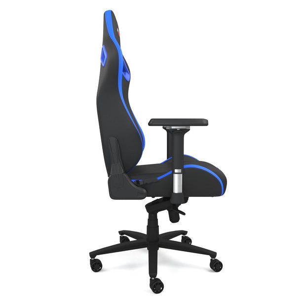 Blue Leather SPORT Series Gaming Chair side