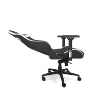 White Leather SPORT Series Gaming Chair reclined