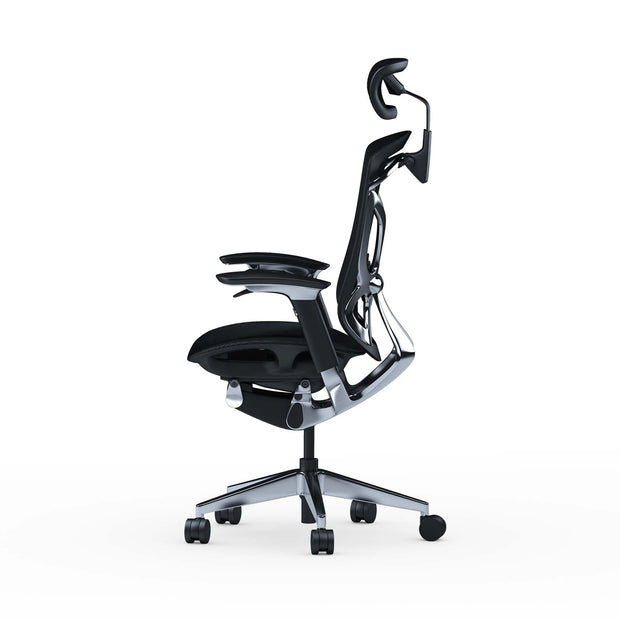 black Xayo ergonomic office  chair left side