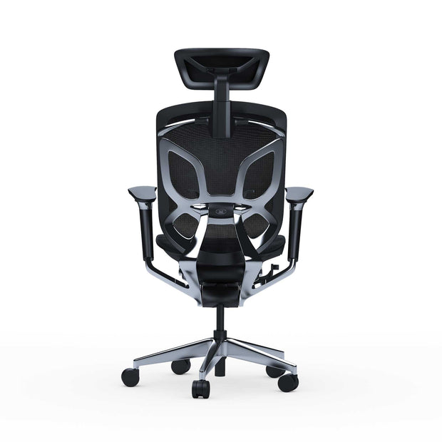 black Xayo ergonomic office chair rear