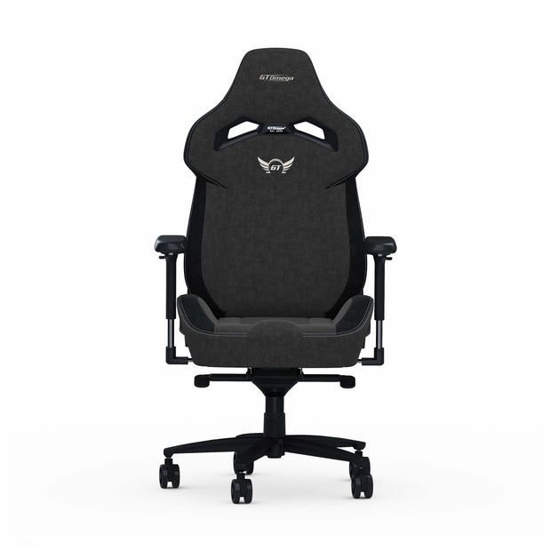 Black Fabric Zephyr gaming chair front