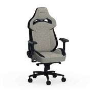 Grey Fabric Zephyr gaming chair front right angle