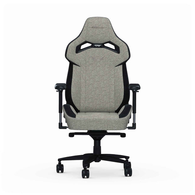 Grey Fabric Zephyr gaming chair front
