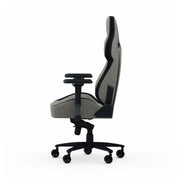 Grey Fabric Zephyr gaming chair left side