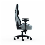 Light Blue Fabric Zephyr gaming chair right side