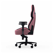 Pink Fabric Zephyr gaming chair left side