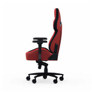 Red Fabric Zephyr gaming chair left side
